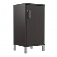 Шкаф-колонка низкая с замком в глухой малой двери B 411.3(RZ) Венге Магия 475х450х920 BORN