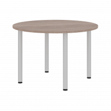 Конференц - стол круглый XRT 120 Дуб Сонома/Алюминий 1200х750 XTEN