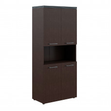 Шкаф с 2-мя комплектами глухих малых дверей и топом THC 85.4 Венге Магия 856х450х1968 TORR