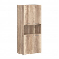 Шкаф с замками на глухих малых дверях и обвязкой DHC 85.4(Z) Дуб Каньон 892х450х1950 DIONI