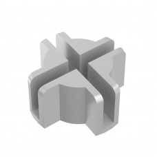 Заглушка соединительная "Крестообразная " для экранов Белая RAND