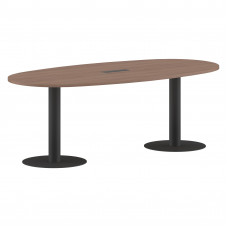 Конференц стол ПРГ-3 Ясень Шимо/Антрацит 2200х1100х750