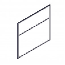 Секция комбинированной перегородки RP115SL120 Серый/Зеленый С 30 1200х22х1115