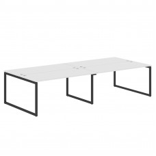 Стол 4-х местный XQWST 3214 Белый/Антрацит 3206х1406х750