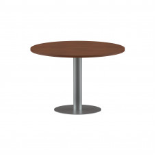 Конференц стол ПРГ-100 Орех Французский/Алюминий D1000х750