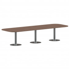 Конференц стол ПРГ-7 Ясень Шимо/Алюминий 3600х1200х750