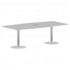 Конференц стол ПРГ-4 Белый/Белый 2400х1200х750 IMAGO