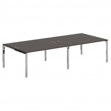 Стол 4-х местный XGWST 3214.1 Легно темный/Нержавеющая сталь 3200х1406х750 XTEN GLOSS