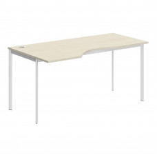 Стол эргономичный СА-1S(L) Клен*/Белый 1600х900х755 IMAGO-S