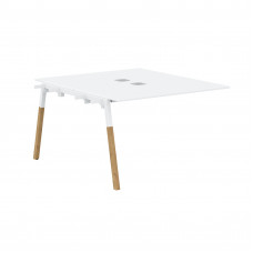 Стол приставной FIWST 1113 Белый Премиум/Белый-Бук 1180х1370х733 FORTA