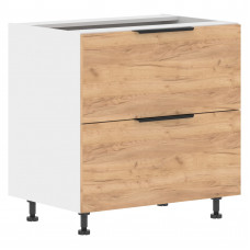 Шкаф напольный с ящиками MOB 8082.1 Дуб Бофорд/Белый 800х560х820 CORSICA