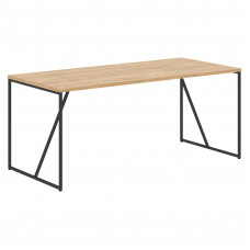 Стол LST 1780 Дуб Бофорд/Черный 1760х800х750 LOFTIS