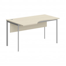 Стол эргономичный СА-2SD(L) Клен*/Алюминий 1400х900х755 IMAGO-S