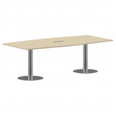 Конференц стол ПРГ-4 Клен*/Алюминий 2400х1200х750 IMAGO