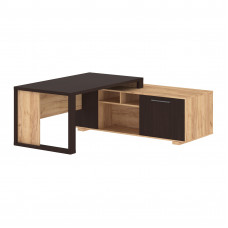 Стол руководителя с тумбой ACT 1918(R) Венге Магия/Дуб Бофорд 1900х1800х750 ALTO