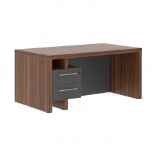 Стол руководителя ZSTD 169H.A Орех Даллас/Антрацит 1600х900х750 ZENN