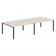 Стол 4-х местный XS6WST 3214 Сосна Эдмонт/Антрацит 3200х1406х750 XTEN-S60