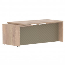 Стол руководителя TLCT 209(R) Дуб Каньон Z/Капучино 2000х900х750 TORR LUX