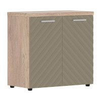 Шкаф с глухими малыми дверьми и топом TLLC 85.1 Капучино/Дуб Каньон Z 856х450х833 TORR LUX