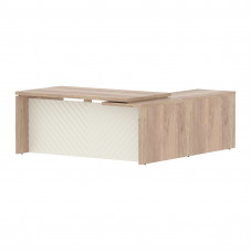 Стол руководителя TLCT 1820(L) Дуб Каньон Z/Латте 1800х2000х750 TORR LUX