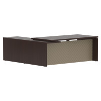 Стол руководителя TLCT 2020(R) Венге Магия Z/Капучино 2000х2000х750 TORR LUX