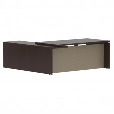 Стол руководителя TLCT 2020(R) Венге Магия Z/Капучино 2000х2000х750 TORR LUX