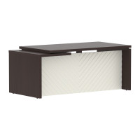 Стол руководителя TLCT 189(R) Венге Магия Z/Латте 1800х900х750 TORR LUX