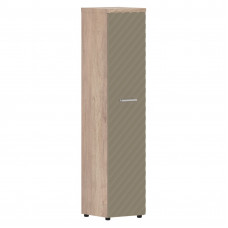 Шкаф колонка с глухой дверью и топом TLHC 42.1(R) Капучино/Дуб Каньон Z 432х450х1968 TORR LUX