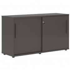 Шкаф низкий с дверьми купе ELC 1343 Мокко/Мокко/Мокко 1346х430х750 EDIS