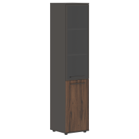 Шкаф высокий узкий EHCS 42.7(R) Дуб Денвер тёмный/Мокко/Мокко 426х430х1967 EDIS