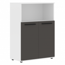 Шкаф средний широкий EMCS 85.3 Мокко/Черный/Белый 852х430х1199 EDIS