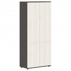 Шкаф высокий широкий EHCS 85.1 Ясень Траун/Белый/Мокко 852х430х1967 EDIS