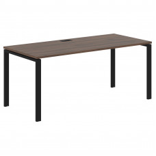 Стол прямой EUST 1780 Дуб Денвер тёмный/Черный 1760х800х750 EDIS