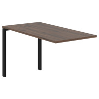 Брифинг-приставка EUB 1367 Дуб Денвер тёмный/Черный 1360х670х750 EDIS