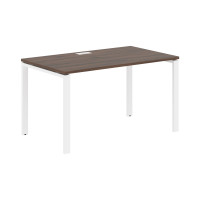 Стол прямой EUST 1380 Дуб Денвер тёмный/Белый 1360х800х750 EDIS