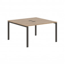 Стол 2-х местный EUWST 1313 Дуб Денвер светлый/Мокко 1360х1346х750 EDIS