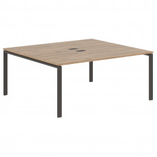 Стол 2-х местный EUWST 1716 Дуб Денвер светлый/Мокко 1760х1606х750 EDIS