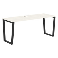Стол прямой EVST 1767 Ясень Траун/Черный 1760х670х750 EDIS