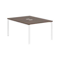 Стол 2-х местный EUWST 1116 Дуб Денвер тёмный/Белый 1160х1606х750 EDIS