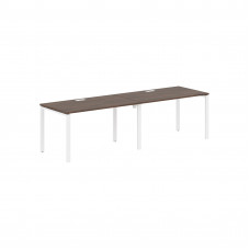 Стол 2-х местный EUWST 2780 Дуб Денвер тёмный/Белый 2726х800х750 EDIS