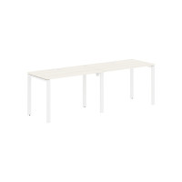 Стол 2-х местный EUWST 2367 Ясень Траун/Белый 2326х670х750 EDIS