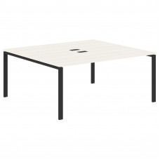 Стол 2-х местный EUWST 1716 Ясень Траун/Черный 1760х1606х750 EDIS