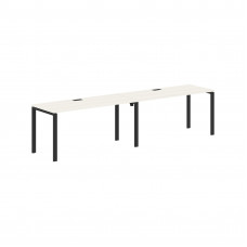 Стол 2-х местный EUWST 3167 Ясень Траун/Черный 3126х670х750 EDIS