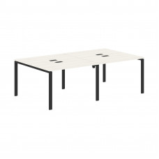 Стол 4-х местный EUWST 2313 Ясень Траун/Черный 2326х1346х750 EDIS