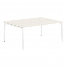 Стол 2-х местный ELWST 1713 Ясень Траун/Белый 1760х1346х750 EDIS