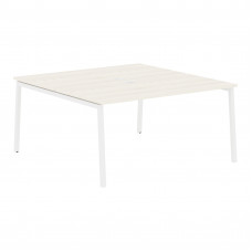 Стол 2-х местный ELWST 1516 Ясень Траун/Белый 1560х1606х750 EDIS