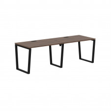 Стол 2-х местный EVWST 2380 Дуб Денвер тёмный/Черный 2326х800х750 EDIS