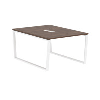 Стол 2-х местный EVWST 1116 Дуб Денвер тёмный/Белый 1160х1606х750 EDIS