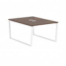 Стол 2-х местный EVWST 1116 Дуб Денвер тёмный/Белый 1160х1606х750 EDIS