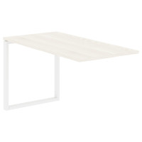 Брифинг-приставка EQB 1367 Ясень Траун/Белый 1360х670х750 EDIS